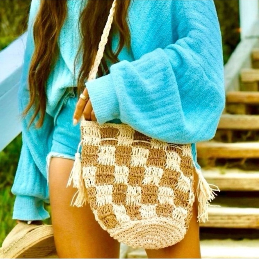 NWT Sundrift Tassel Bucket Bag by Lu & Elle